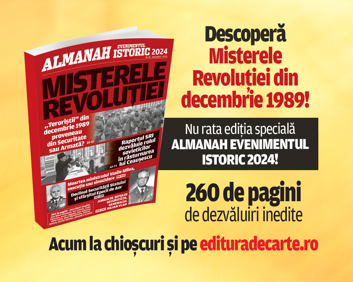 Descoperă misterele Revoluției din decembrie 1989 în ediția specială Almanah Evenimentul Istoric 2024