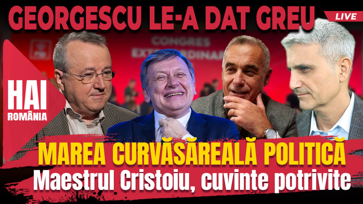Marea curvăsăreală politică. Hai live cu Turcescu la 12:00