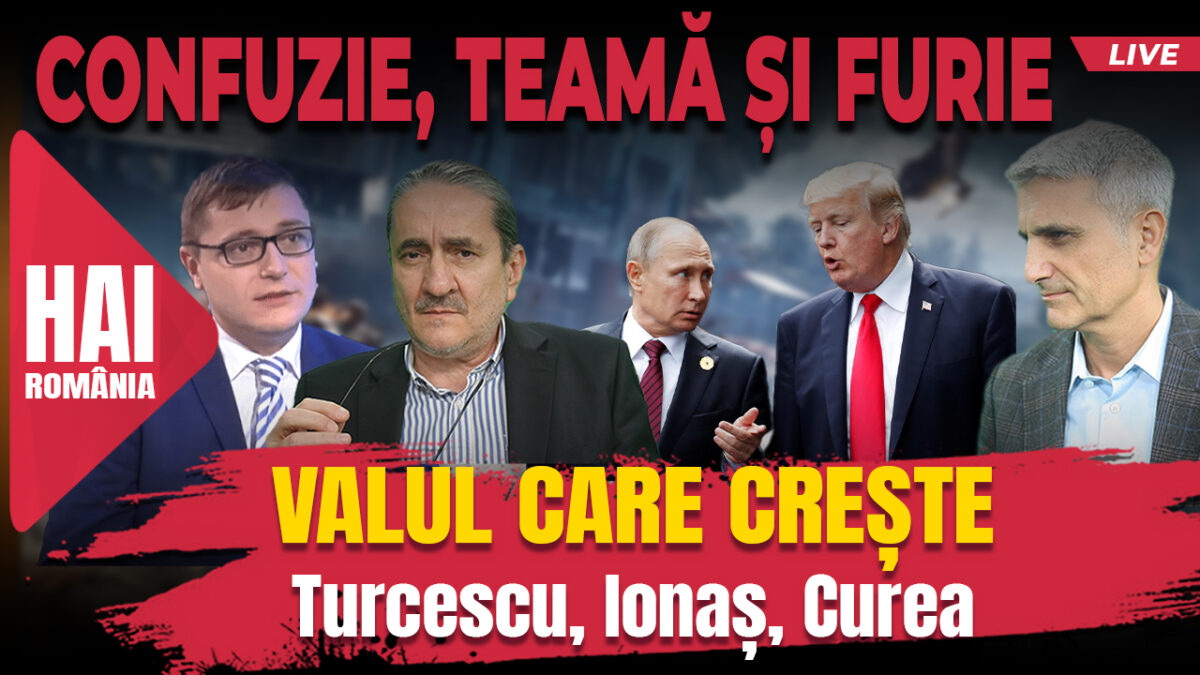 Valul care crește. Hai live cu Turcescu la 12:00