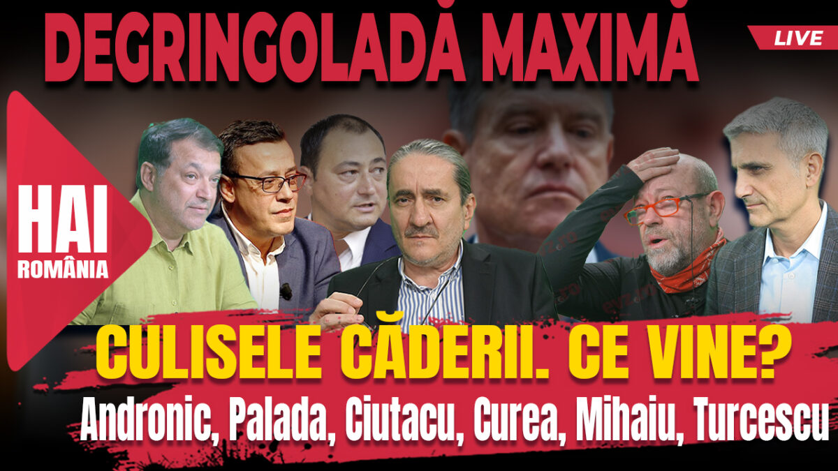 Culisele căderii. Ce vine? Hai Live cu Turcescu. Video