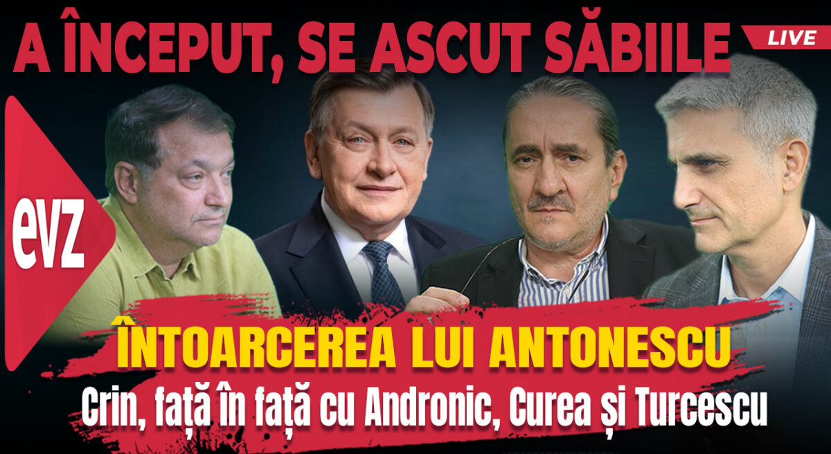 Întoarcerea lui Antonescu. Hai live cu Turcescu la 12:00