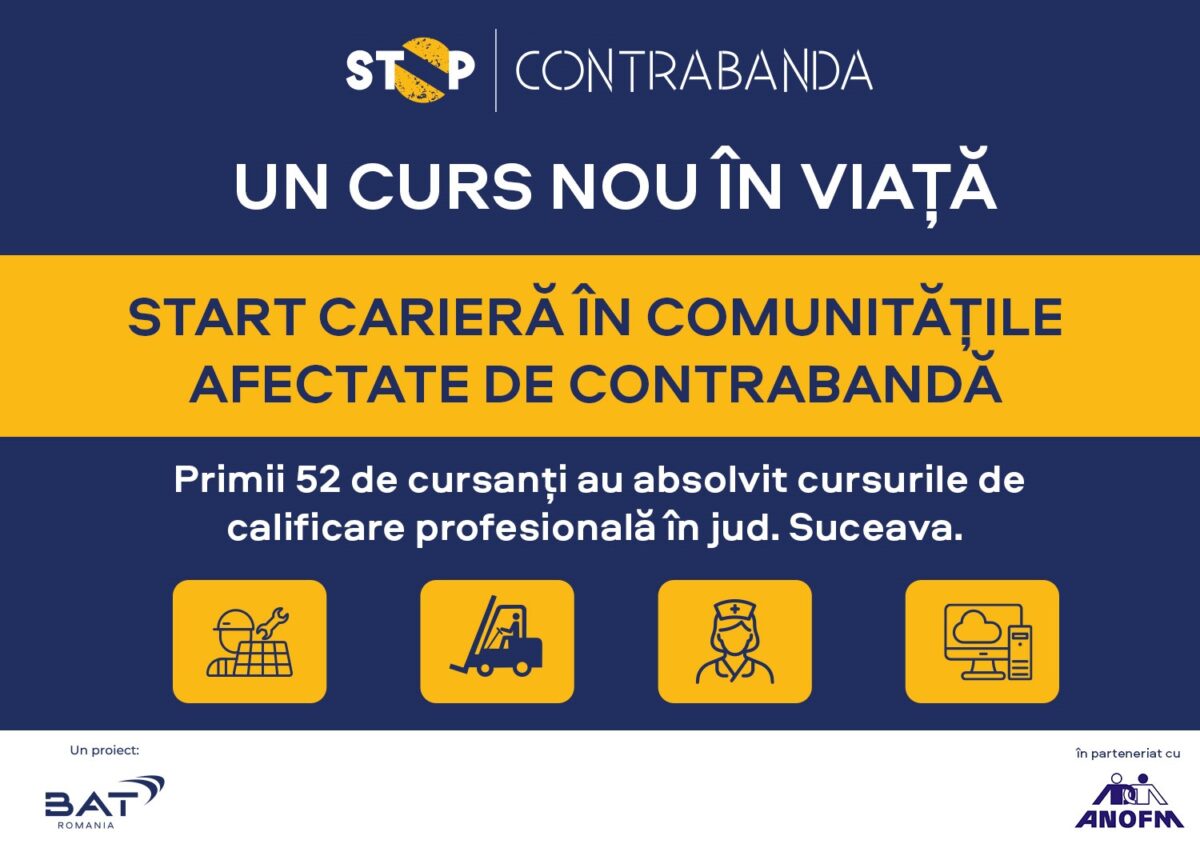 Un curs nou în viață pentru comunitățile vulnerabile: Parteneriat între ANOFM și BAT România pentru dezvoltarea socială și economică  a județelor afectate de contrabandă  ANOFM