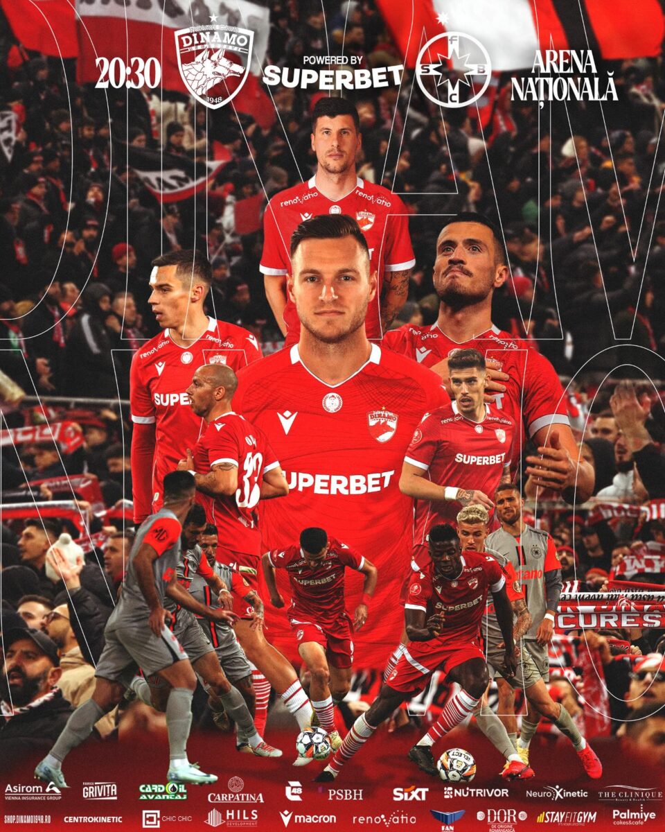 Superliga. Dinamo - FCSB, 1-2. Roș-albaștrii au câștigat derby-ul după ce au fost conduși. Live