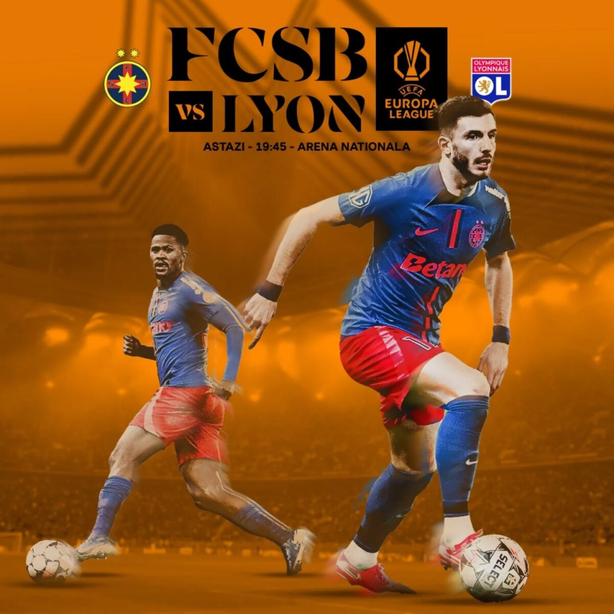 Liga Europa. FCSB - Olympique Lyon, 1-3. Francezii au lovit decisiv în final