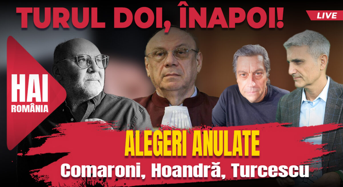 Alegeri anulate. Hai live cu Turcescu la 12:00