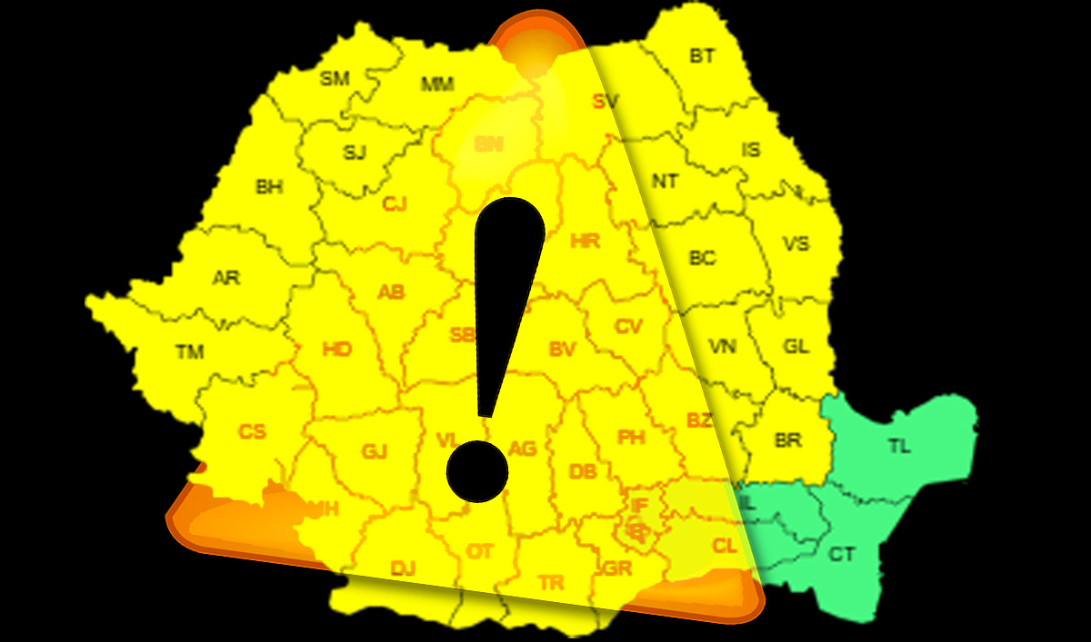 Prognoza meteo, 6 aprilie. Alertă de vreme severă. Recomandări pentru populație