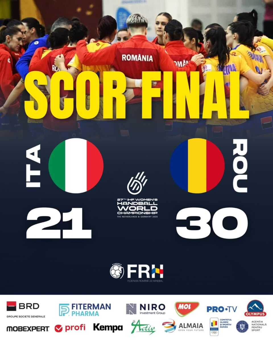 Naționala de handbal a României e ca și calificată la Campionatul Mondial