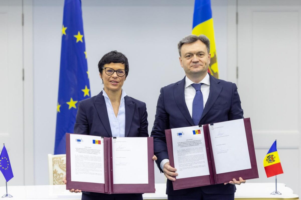 Premierul moldovean, Dorin Recean, și Marta Kos au făcut un pariu îndrăzneț: Când va deveni Republica Moldova membră a UE