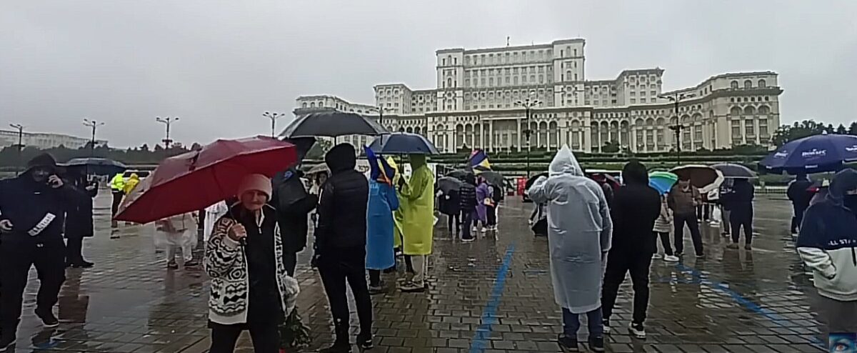 Arme albe, în mașina unui protestatar AUR. S-a ales cu urmărire penală