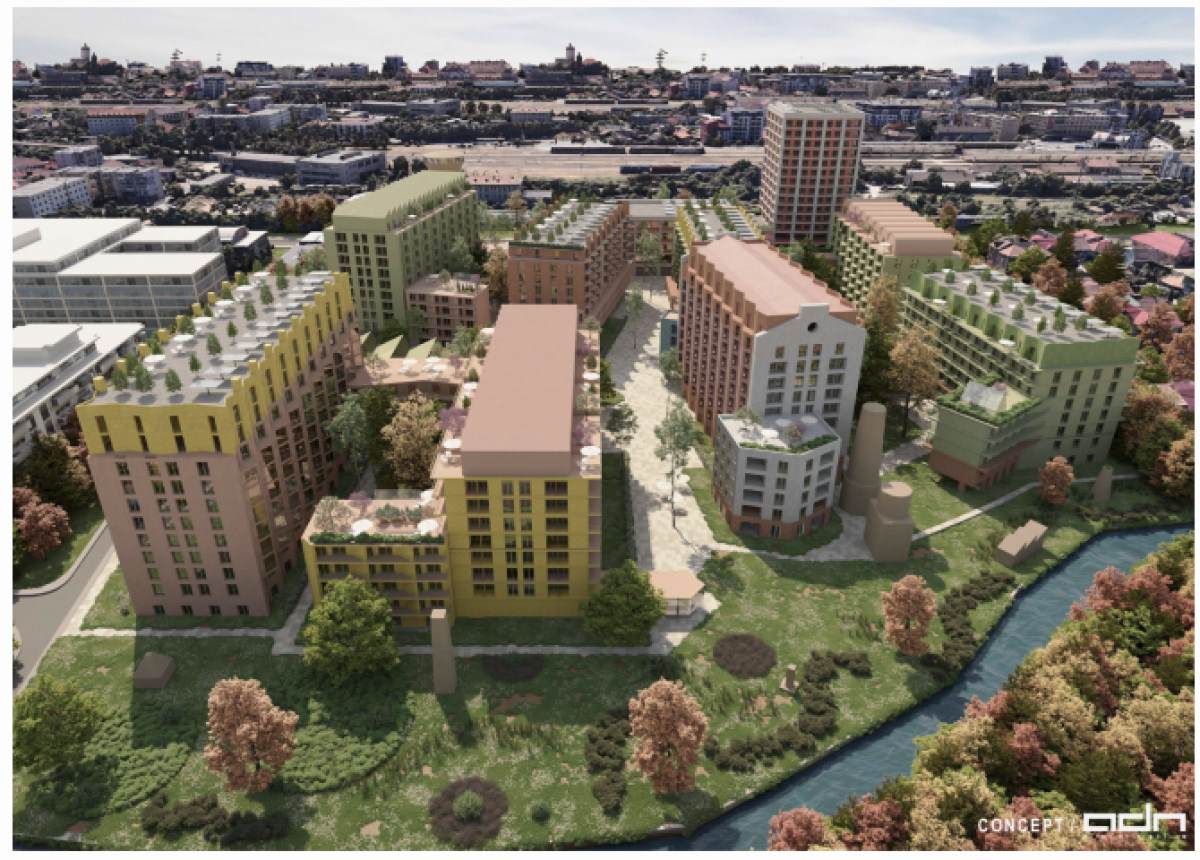 Austriecii ridică, în Cluj, un cartier cu 1.100 apartamente pe platforma industrială „Armătura”