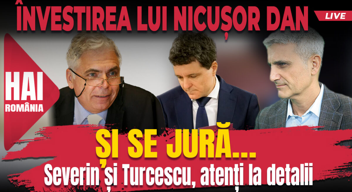 Învestirea lui Nicușor Dan. Hai Live cu Turcescu