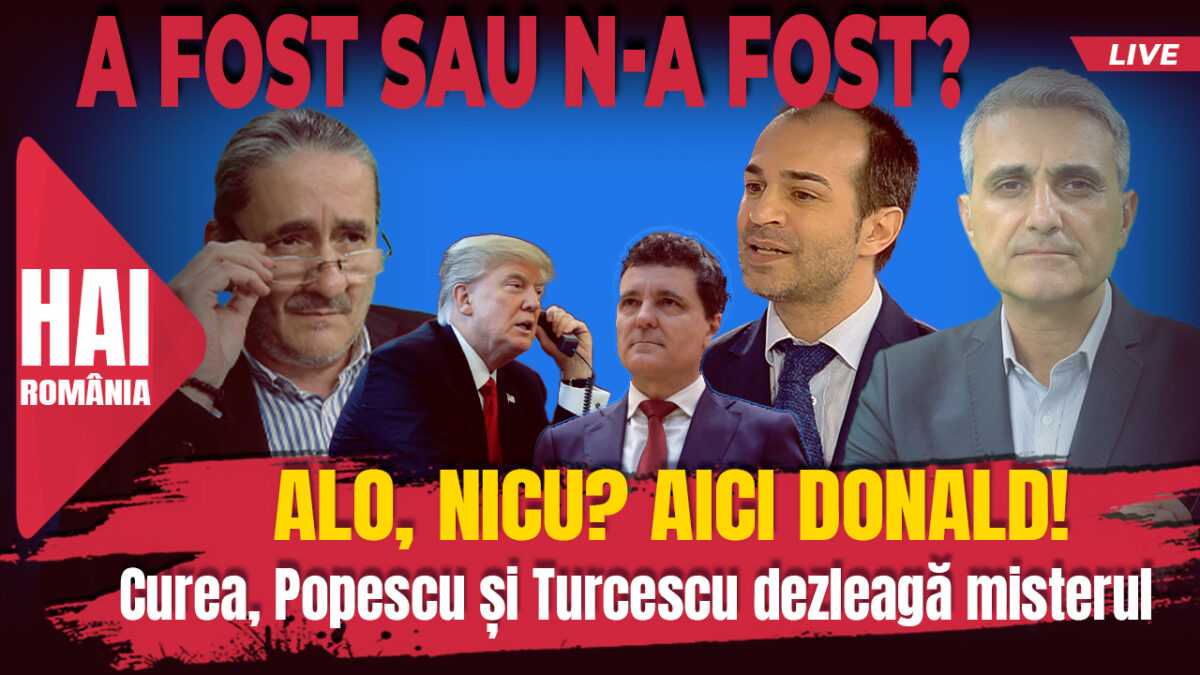Alo, Nicu? Aici Donald! Hai Live cu Turcescu