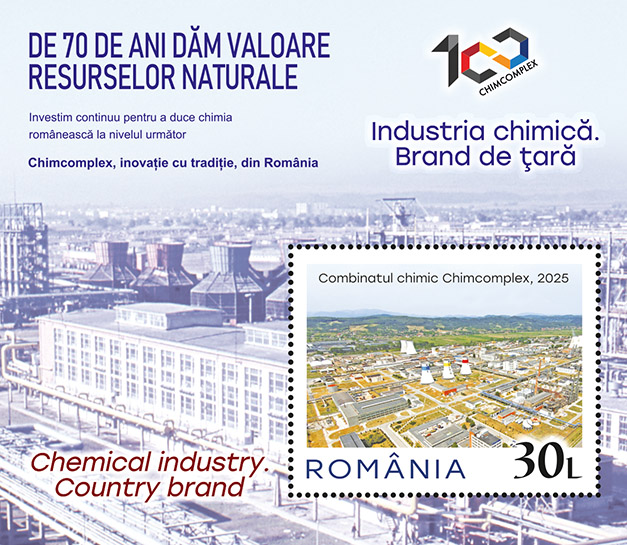 Romfilatelia lansează emisiunea filatelică „Industria chimică. Brand de țară”