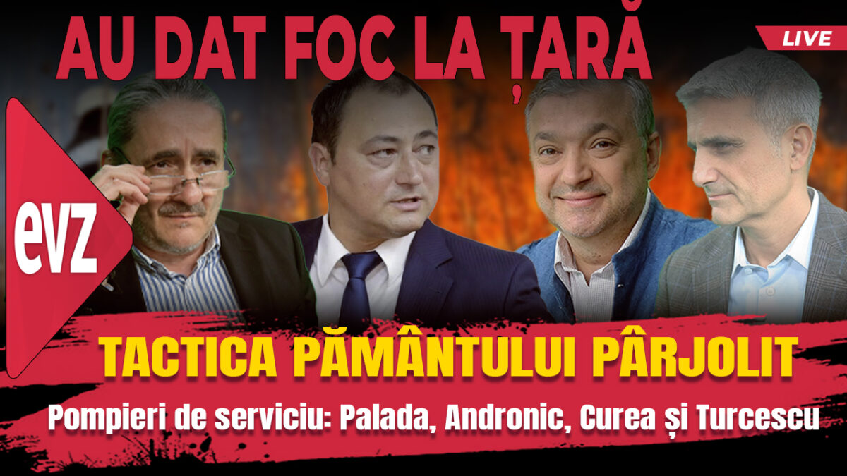 Tactica pământului pârjolit. Hai live cu Turcescu