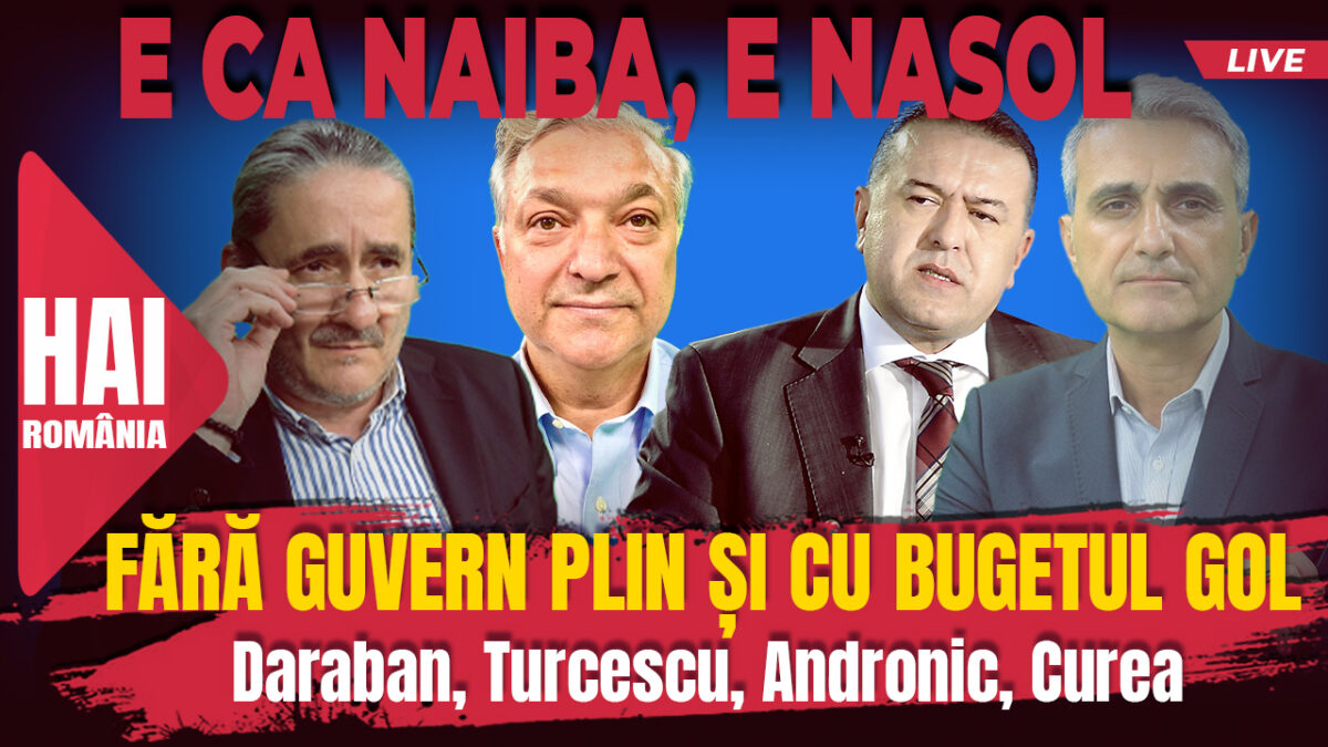 Fără guvern plin și cu bugetul gol. Hai live cu Turcescu la 12:00
