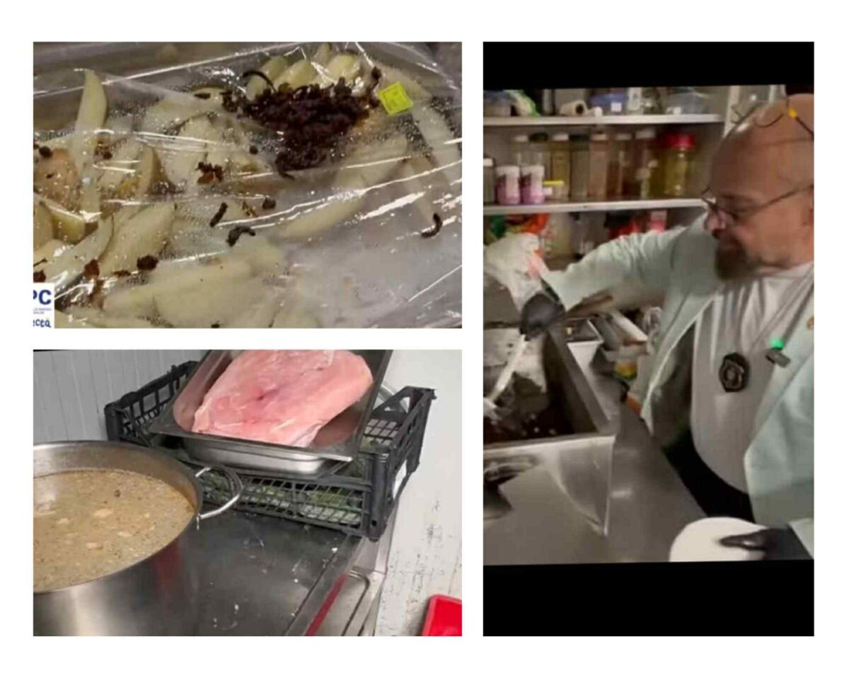 Boala vine de la „împinge-tava”. Ce-au găsit Piedone și inspectorii în bucătăria groazei