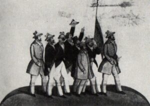 Grupul de manifestanți pentru revoluție la 1848 - de Costache Petrescu