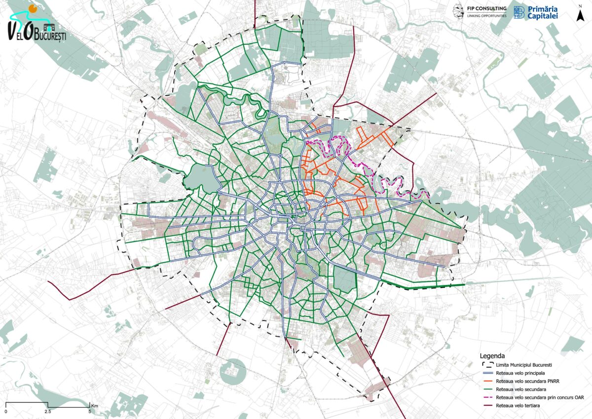 Bucureștiul pe roți. Peste 550 de kilometri de piste pentru biciclete în Capitală, prin Masterplanul Velo