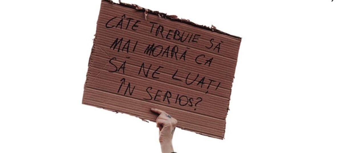 Protest împotriva femicidului. Tragedia repetată care a zguduit România