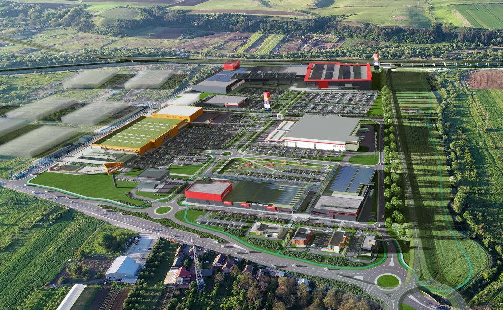 Încep lucrările la Parndorf-ul de Transilvania. Cum va arăta cel mai mare parc comercial