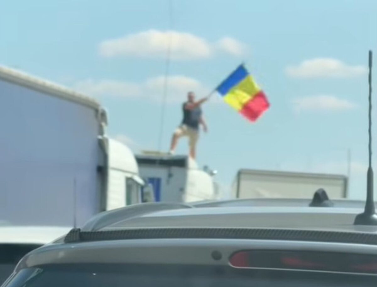 Șoferul pro-Georgescu care a blocat traficul pe A1, reținut