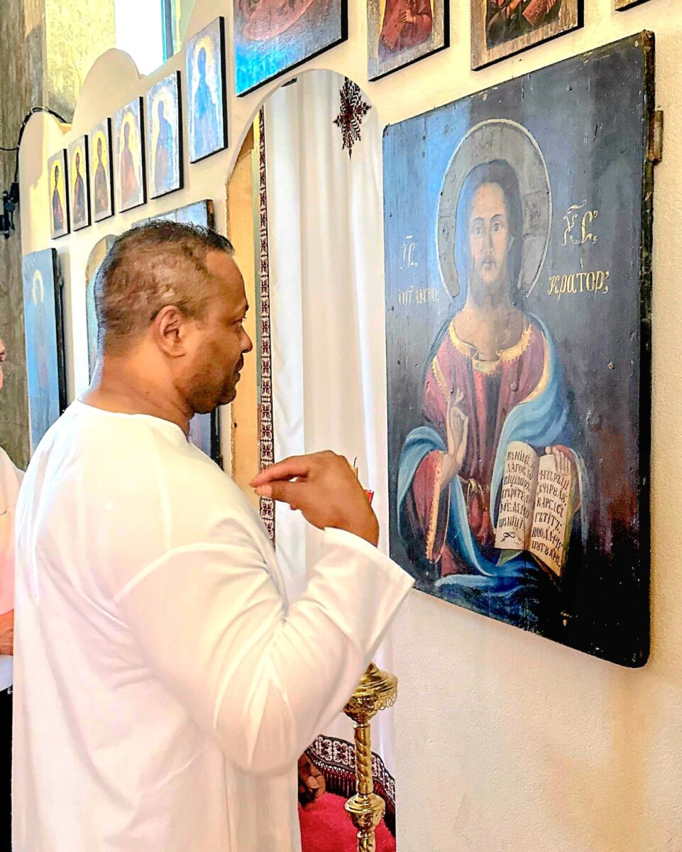 Un fost ofițer american din Giurgiu a primit Taina Sfântului Botez și numele Gheorghe