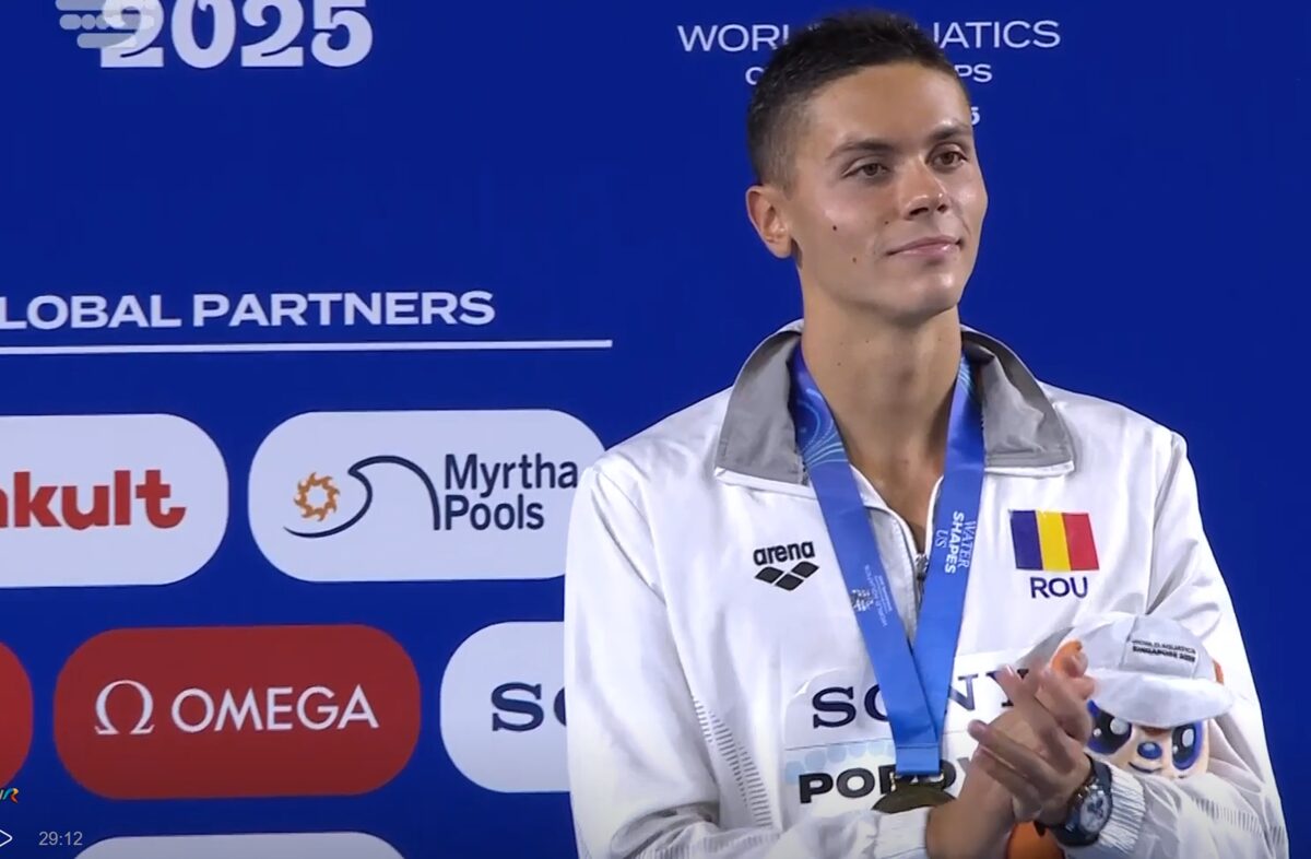 David Popovici, după triumful de la CM: Ceva ce am îmbunătățit este înotul sub apă