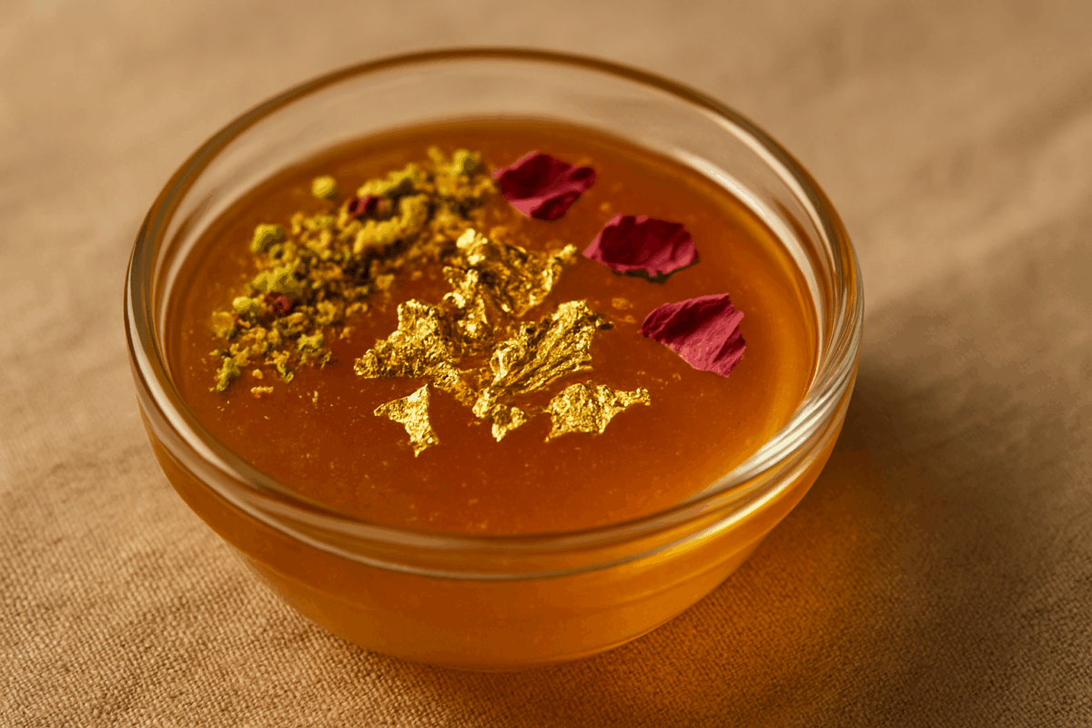 Mierea cu aur comestibil. Desertul favorit al lui Alexandru cel Mare