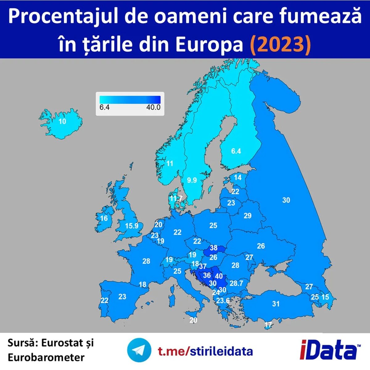 Eurostat a numărat fumătorii din Republica Moldova. Urmează taxe și interdicții