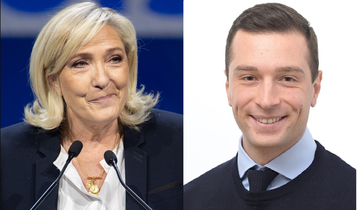 Marine Le Pen și Jordan Bardella