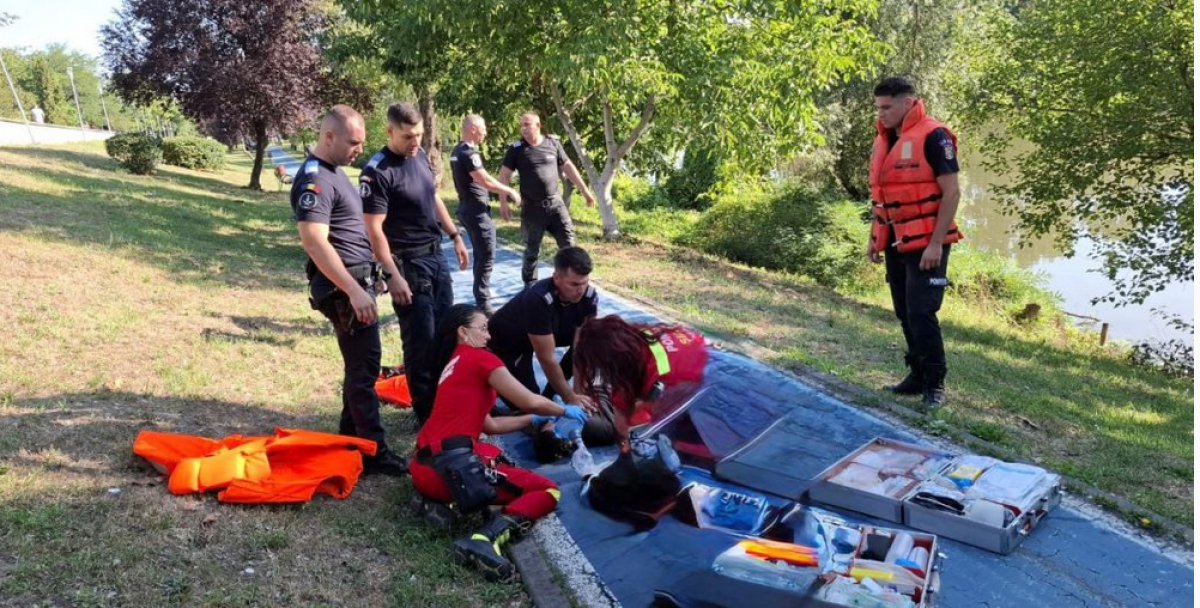 O femeie din Arad s-ar fi aruncat în Mureș, dar a scăpat