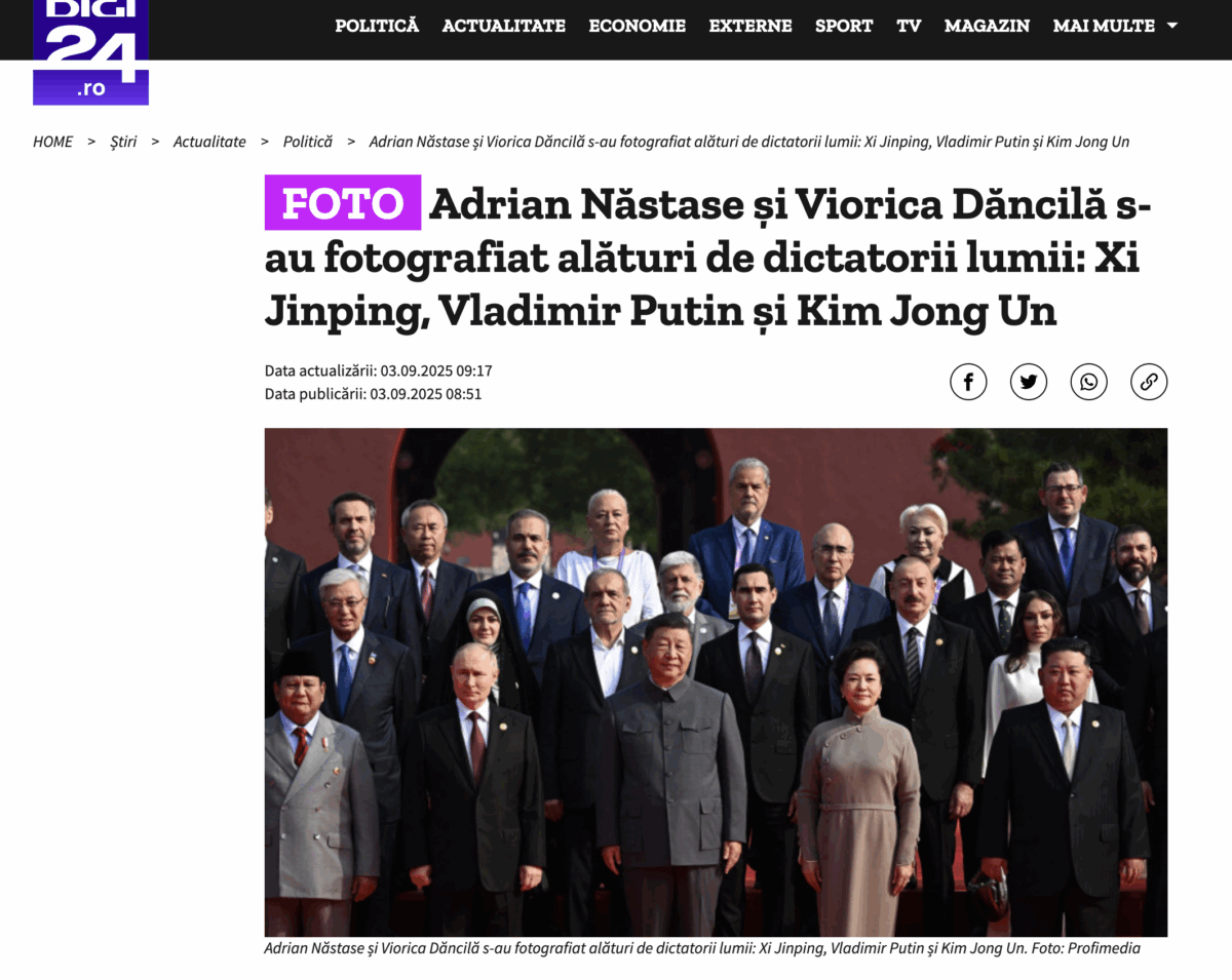 De ce apare Adrian Năstase în poză cu Xi și Putin? Explicația scandalului politic al momentului. EXCLUSIV