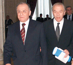 Ion Iliescu și Nicolae Văcăroiu