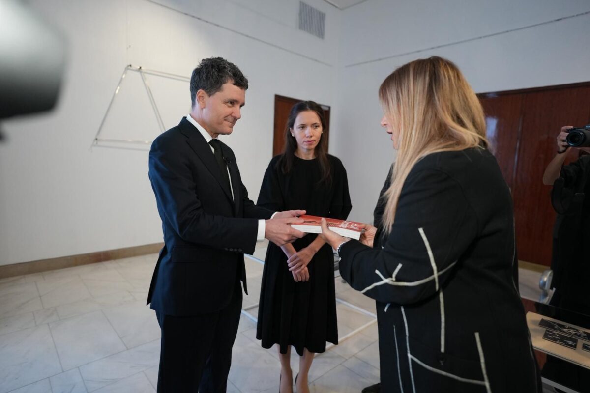 Președintele Nicușor Dan și Mirabela Grădinaru, la deschiderea primei ediții a Romanian Creative Week Bucharest 2025