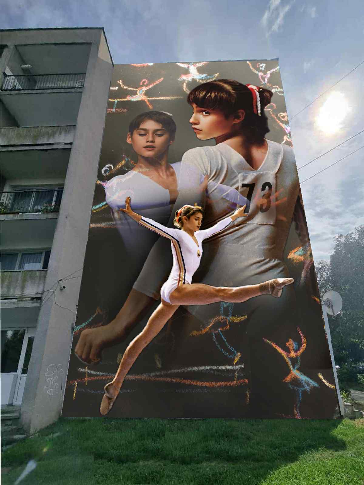 Pictura murală Nadia Comăneci