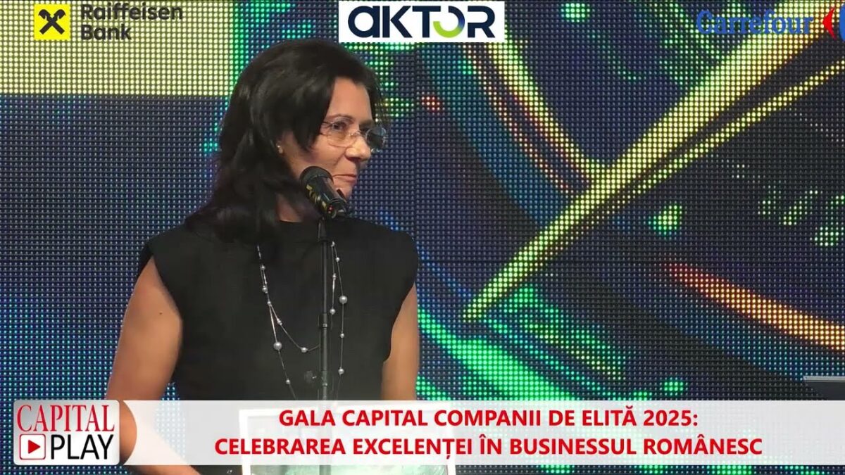 Iuliana Balea, Tehnostrade, la Gala Capital „Acest premiu ne onorează”