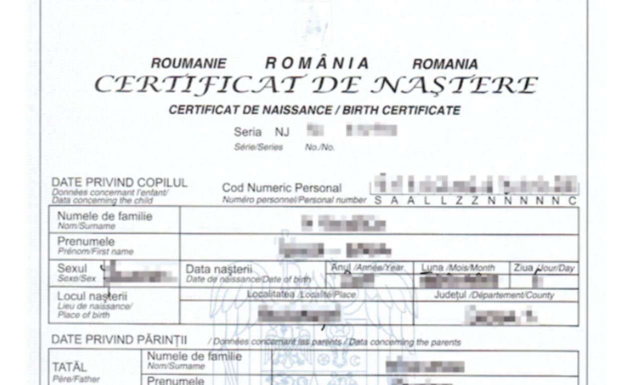 Plastifierea actelor de stare civilă, interzisă prin lege. Informații de la MAI