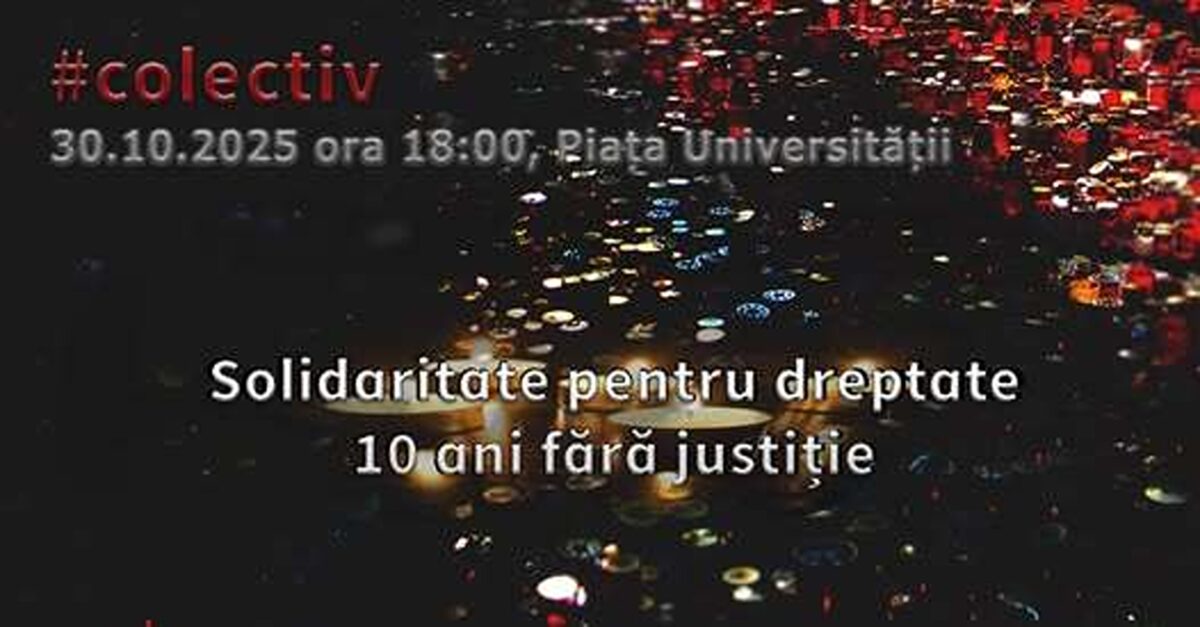 Marş în memoria victimelor, la zece ani de la tragedia din Clubul Colectiv