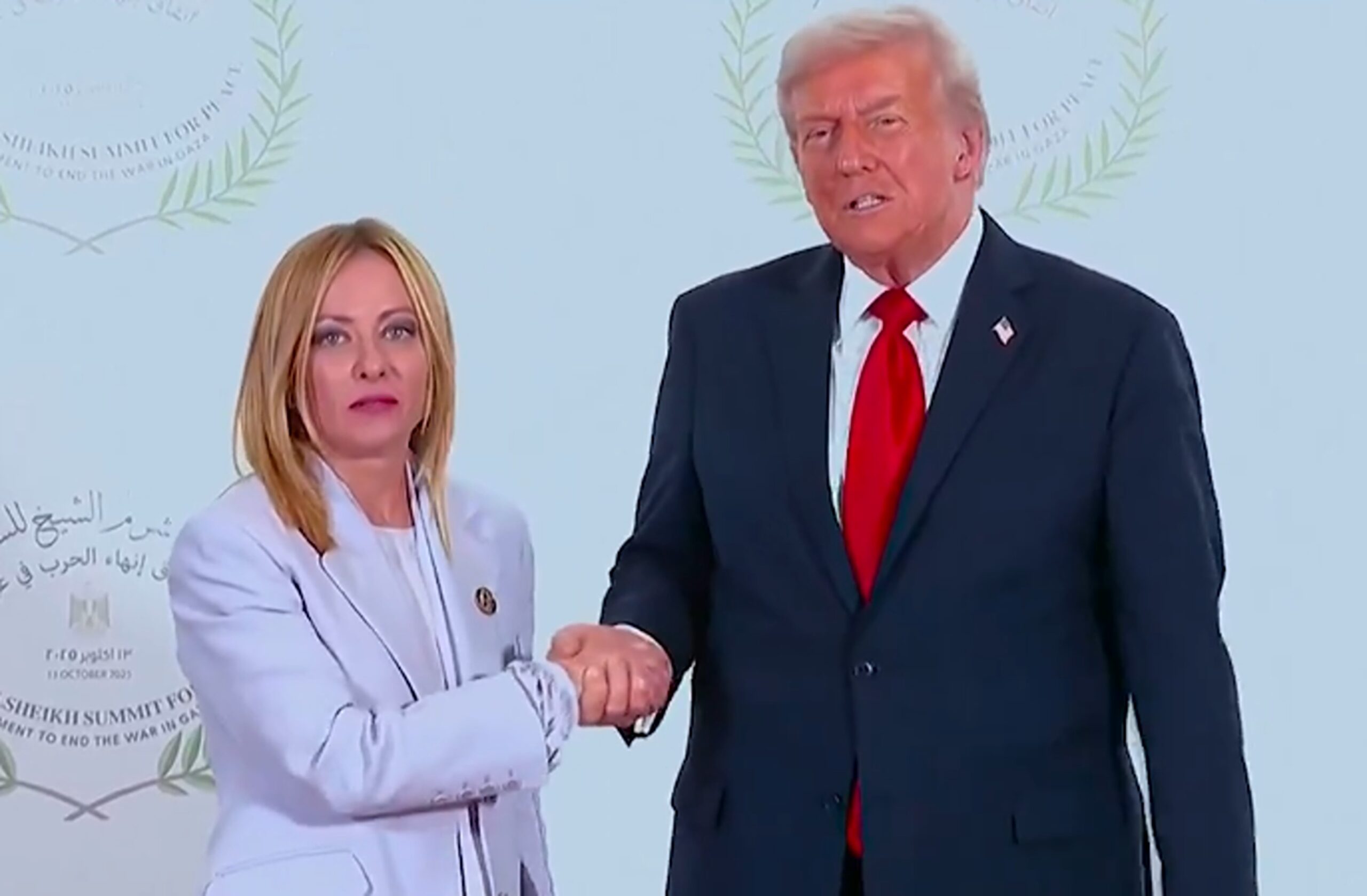 Giorgia Meloni și Donald Trump