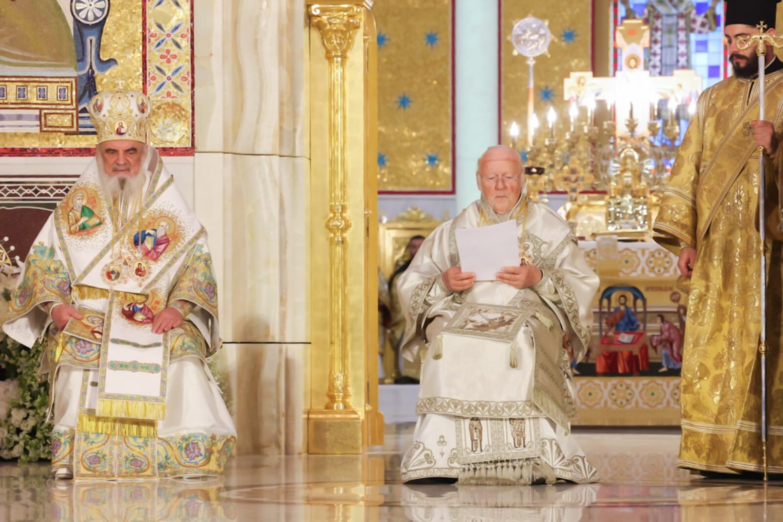 Patriarhul Bartolomeu I, la Catedrala Națională: Dumnezeu să binecuvânteze această ţară şi pe voi toţi