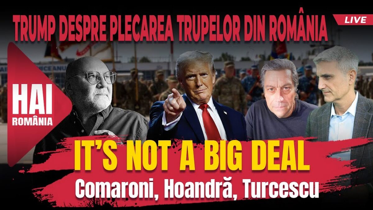 It’s not a big deal. Nu e mare lucru. HAi LIVE cu Turcescu