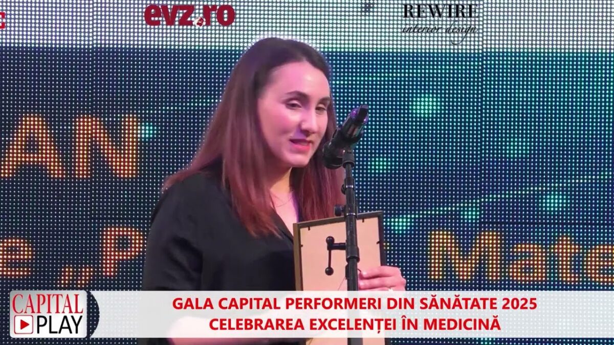 Asist  Univ  Dr  Angelica Vișan a fost premiată în cadrul Galei Capital