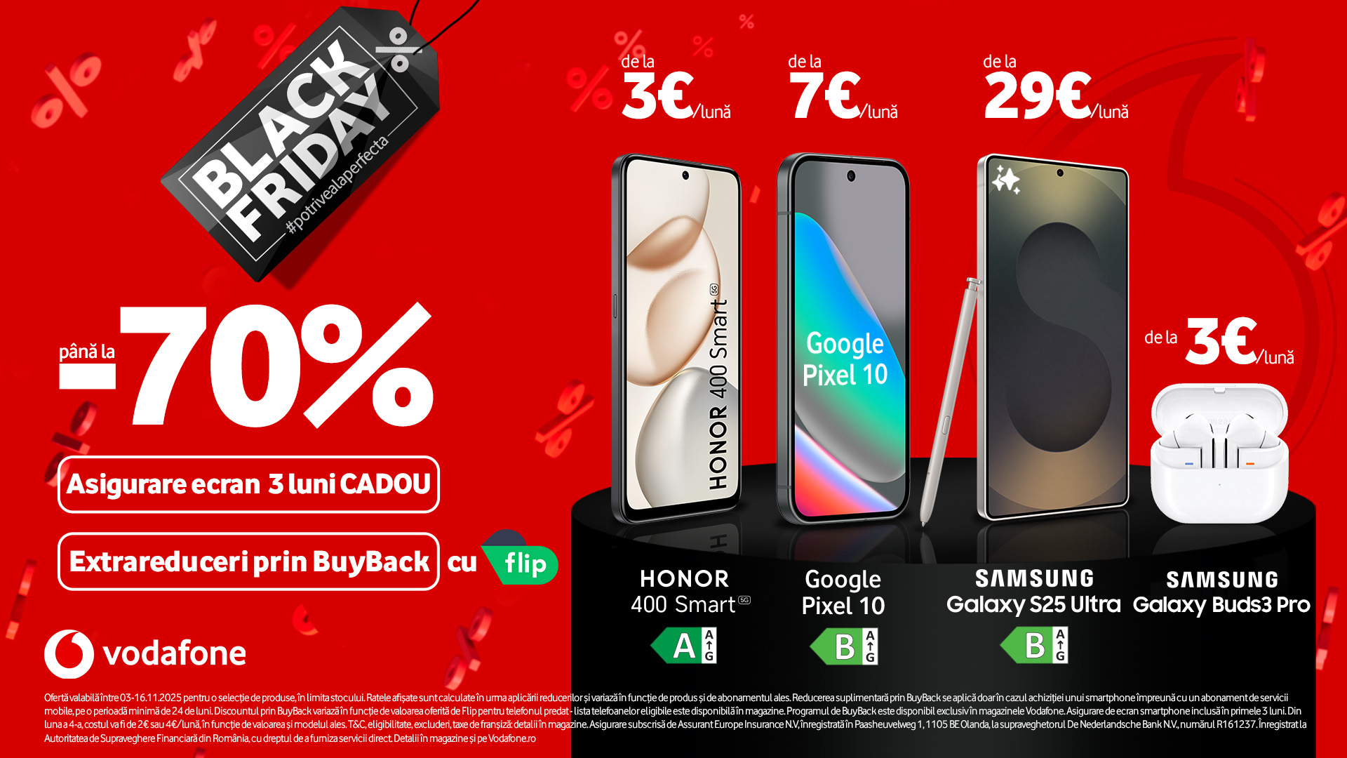 Black Friday de la Vodafone aduce potriveala perfectă cu reduceri de până la 70% (P)