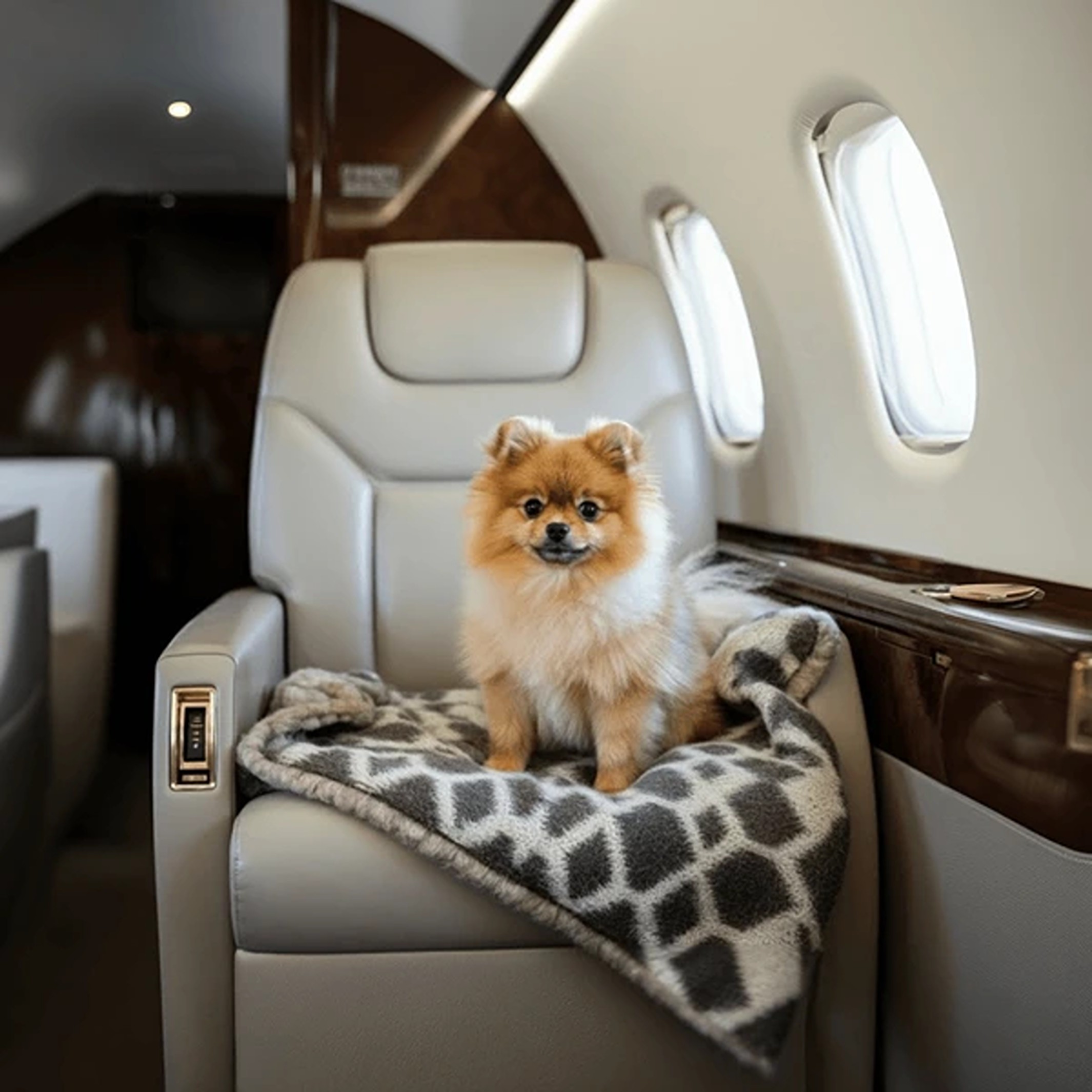 Câine avion.