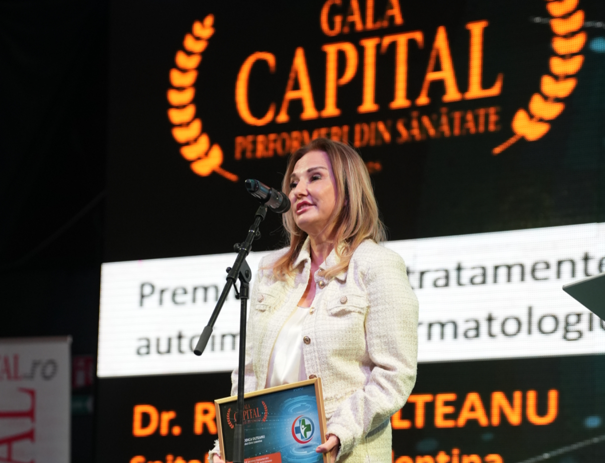 Performanță în dermatologie. Dr. Rodica Olteanu, director medical al Spitalului Clinic Colentina, premiată pentru lupta împotriva bolilor dermatologice severe