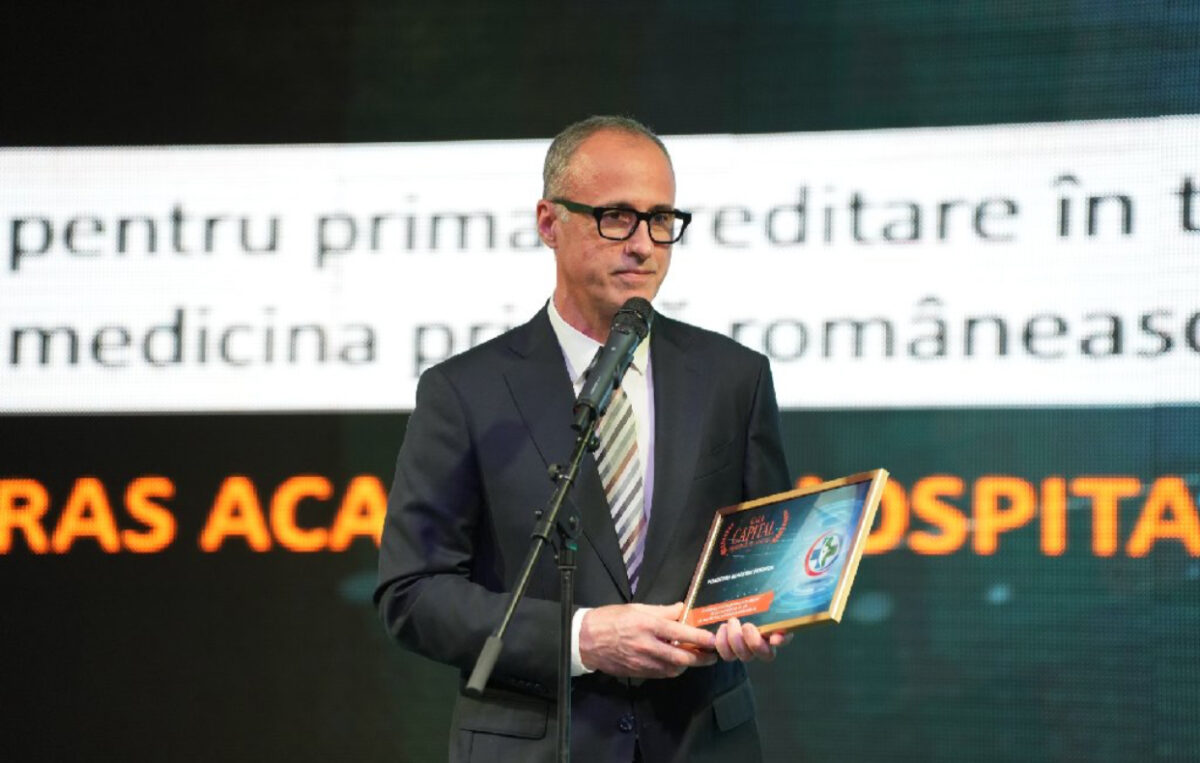 Gala Capital Performeri în Sănătate. Ponderas Academic Hospital, premiat pentru prima acreditare în transplantul de os în medicina privată românească