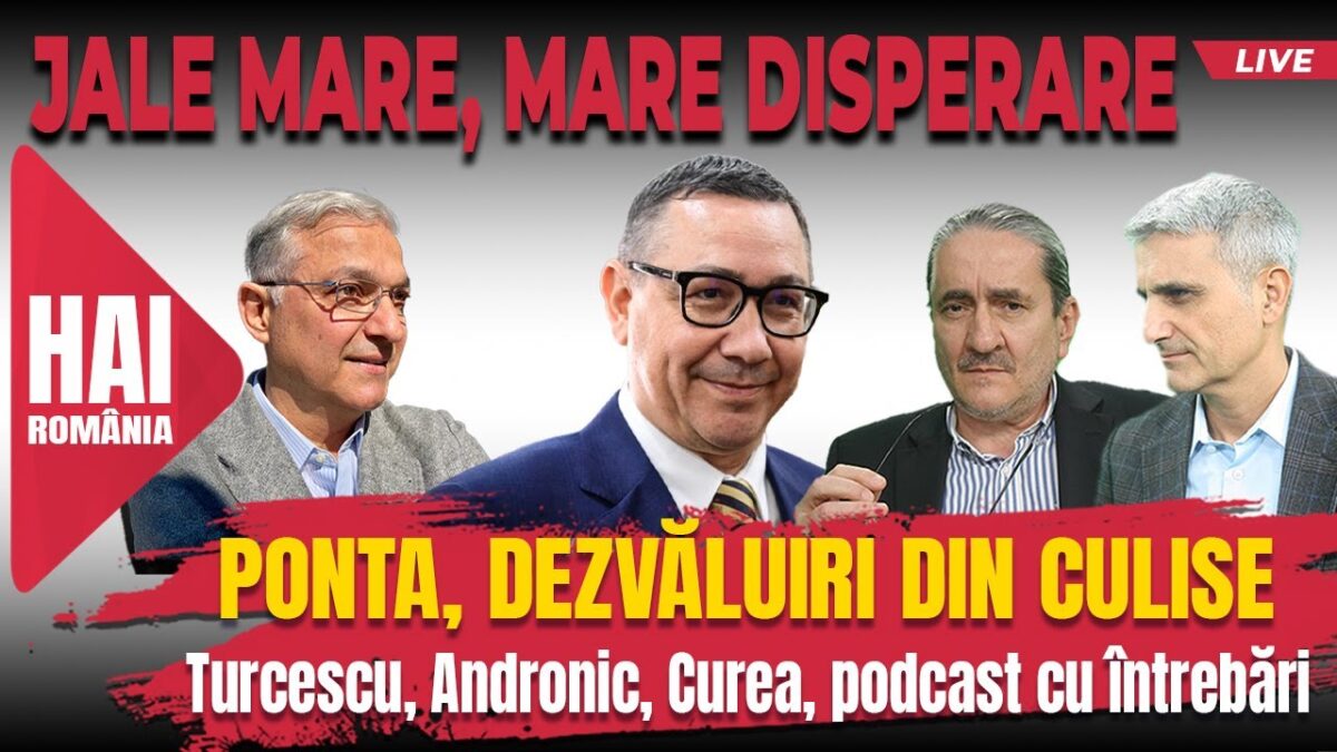 Ponta, dezvăluiri din culise. Hai LIVE cu Turcescu