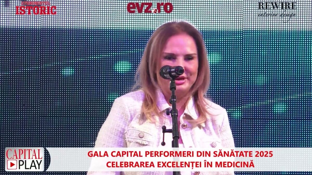 Dr  Rodica Olteanu, la Gala Capital „Fac mereu ce pot mai bine pentru pacienții mei”