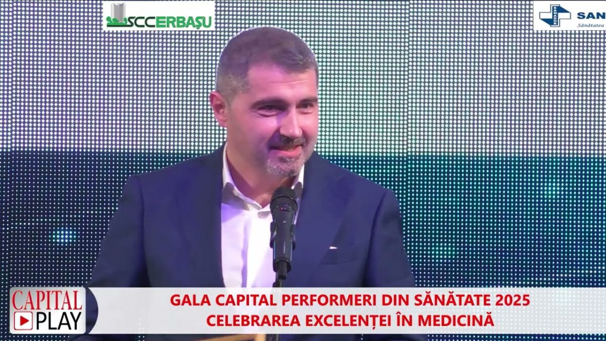 Dr  Dan Gabriel Gruia, la Gala Capital „Visul nostru este ca România să fie mai sănătoasă”