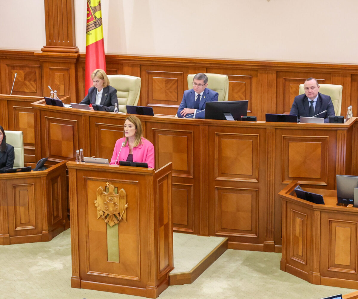 Roberta Metsola la Chișinău: „Republica Moldova este Europa și viitorul ei este european”. Video